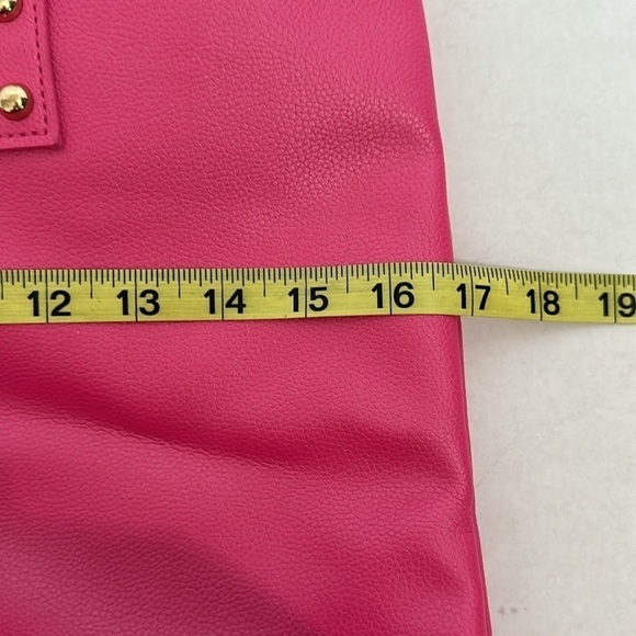 Juicy Couture tote bag hot pink with gold accents - Picture 9 of 14
